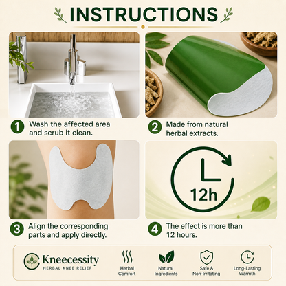 Kneecessity Japan Herbal Knee Relief Patch
